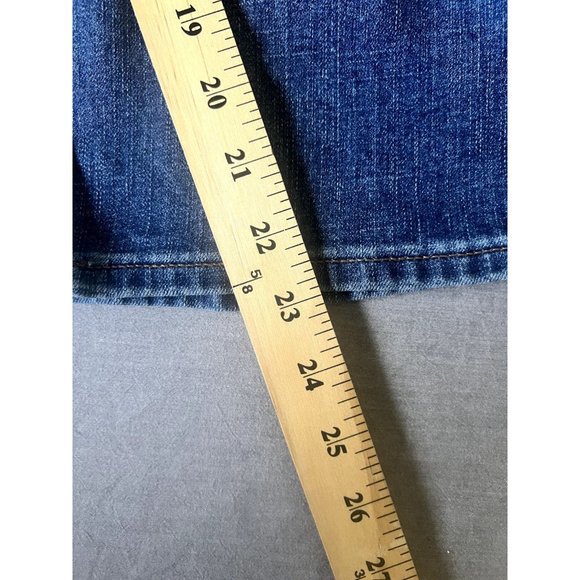 Lee Pants Capri Womens 24WM Blue Regular Fit Belted Pocketed Jeans Ladies. - Picture 12 of 14